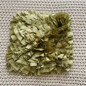 Pier 1 Ivory Sage Green Pillow Case